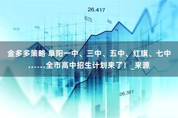 金多多策略 阜阳一中、三中、五中、红旗、七中……全市高中招生计划来了！_来源