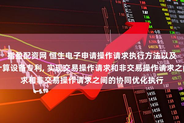 指盈配资网 恒生电子申请操作请求执行方法以及交易操作系统、计算设备专利, 实现交易操作请求和非交易操作请求之间的协同优化执行